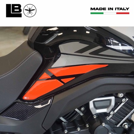 3D Stickers Tank Side Protectors compatible with Morbidelli T1002VX 2025