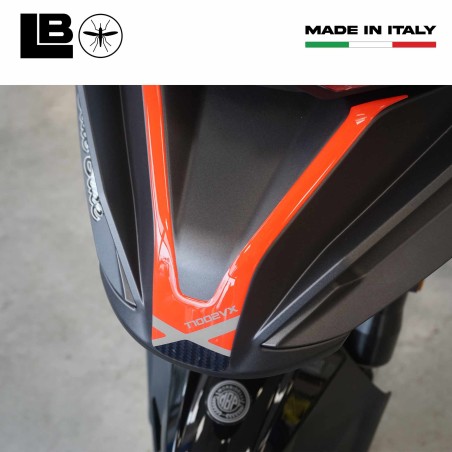 Pegatina de protección frontal 3D morro de moto compatible con Morbidelli T1002VX 2025