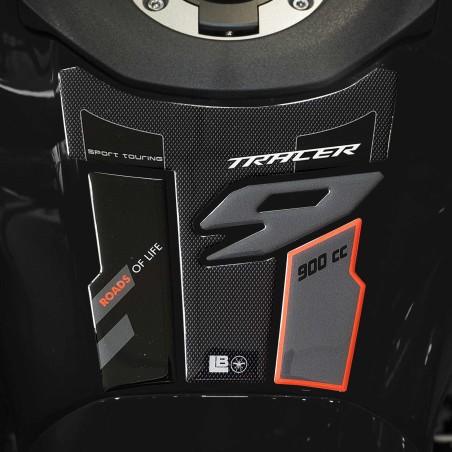 Protector de depósito 3D adhesivo para moto compatible con Yamaha Tracer 9 2025