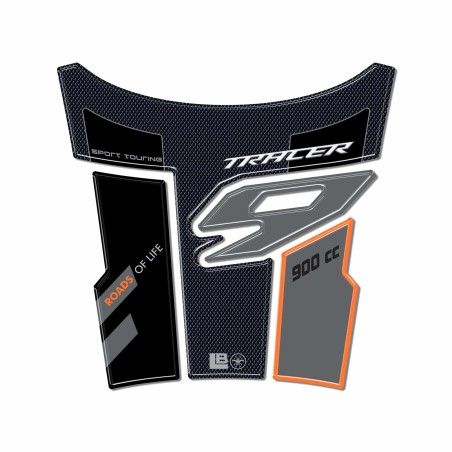 Protector de depósito 3D adhesivo para moto compatible con Yamaha Tracer 9 2025