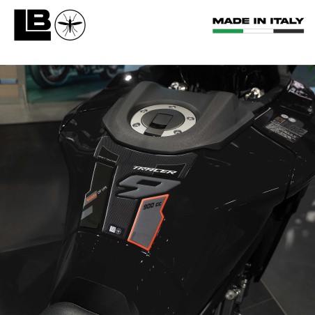 Protector de depósito 3D adhesivo para moto compatible con Yamaha Tracer 9 2025