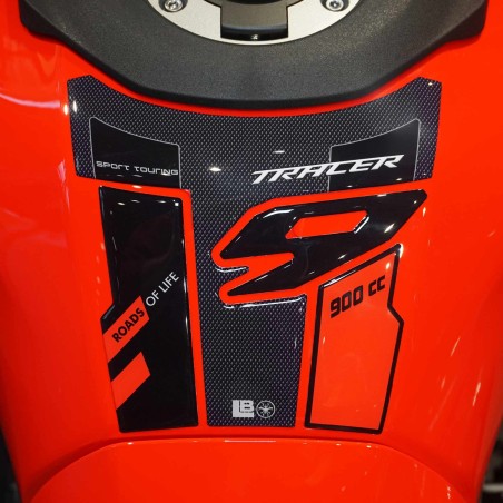 Protector de depósito 3D adhesivo para moto compatible con Yamaha Tracer 9 2025