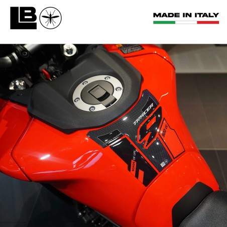 Protector de depósito 3D adhesivo para moto compatible con Yamaha Tracer 9 2025