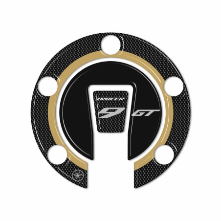 Sticker 3D Keyless Tank Key Cap Motocicleta compatible con Yamaha Tracer 9 GT 2025
