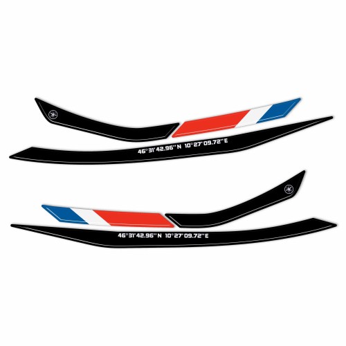 Handlebar protector stickers compatible with Moto Guzzi Stelvio Duecento Tributo 2