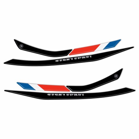 Handlebar protector stickers compatible with Moto Guzzi Stelvio Duecento Tributo