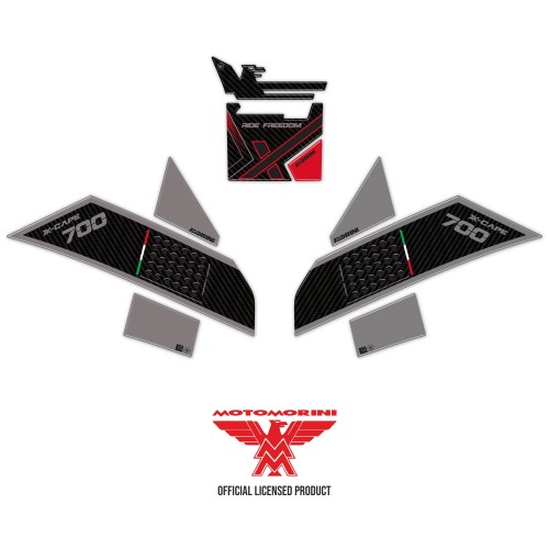 Kit de adhesivos 3D protectores de depósito compatibles con Moto Morini X-Cape 700 2025 2