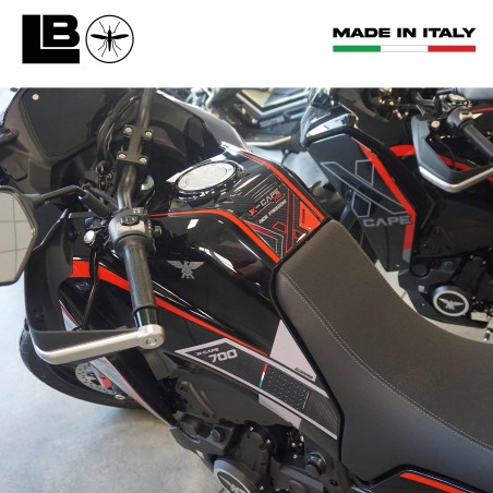 Kit de adhesivos 3D protectores de depósito compatibles con Moto Morini X-Cape 700 2025