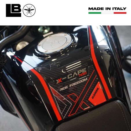 Kit de adhesivos 3D protectores de depósito compatibles con Moto Morini X-Cape 700 2025
