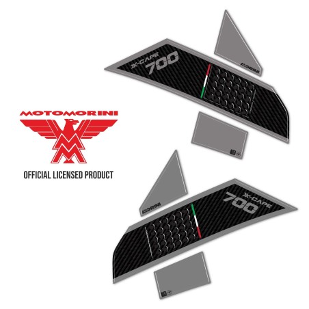 Adhesivos laterales 3D compatibles con Moto Morini X-Cape 700 2025