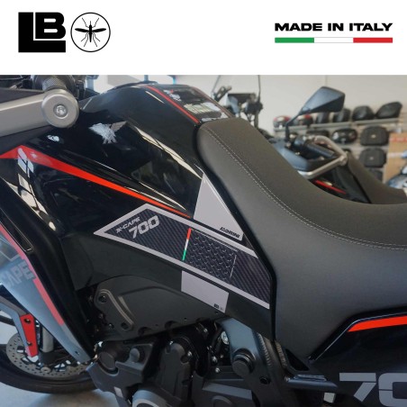 Adhesivos laterales 3D compatibles con Moto Morini X-Cape 700 2025