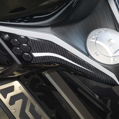 Adesivi 3D Protezioni Laterali Pedana Scooter compatibili con Zontes 368 G 2025