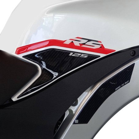 Aufkleber 3D Tank Side Protectors kompatibel mit Aprilia RS 125 2021-25