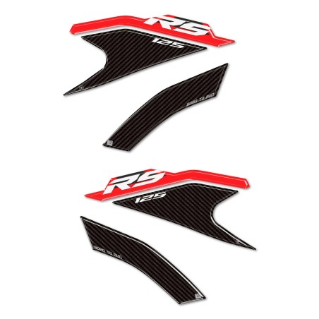 Aufkleber 3D Tank Side Protectors kompatibel mit Aprilia RS 125 2021-25