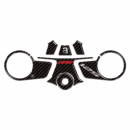 Adhesive 3D Steering Plate Protection motorbike compatible with Aprilia RS 125 2021-25