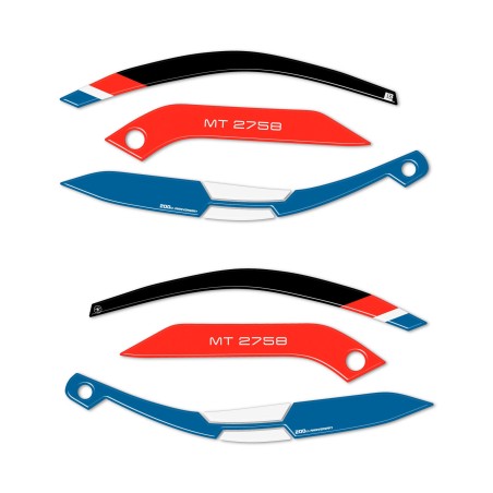 Handguard protection stickers compatible with Moto Guzzi Stelvio Duecento Tributo