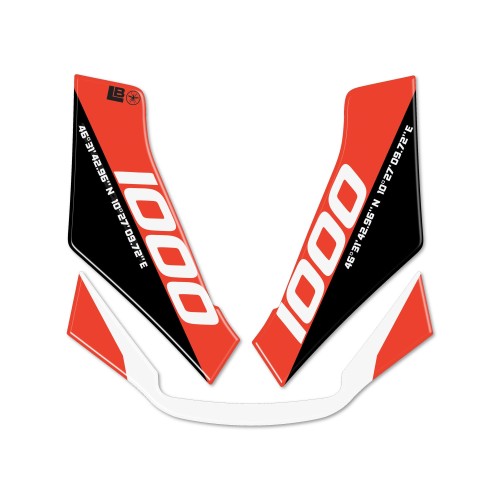 Pegatina de protección delantera compatible con Moto Guzzi Stelvio Duecento Tributo 2