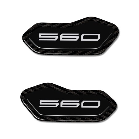 Stickers 3D resin-coated fairing mirror caps compatible with Yamaha Tmax 2025